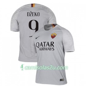 Camisolas de Futebol AS Roma Dzeko 9 Equipamento Alternativa 2018/19 Manga Curta